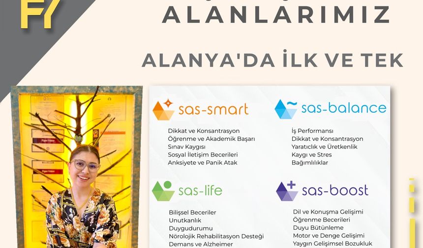 Unutkanlık, Kaygı, Bağımlılık… Çözüm Alanya SAS Uygulama Merkezi’nde!