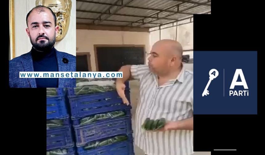 Anahtar Parti Alanya İlçe Başkanı Akkuş: “4 TL’lik Salatalık Nasıl 40 TL Oluyor?”