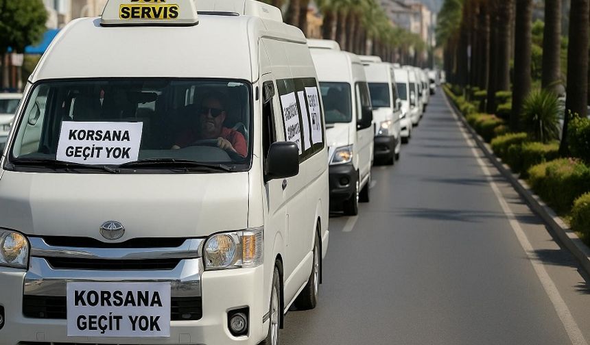 C Plakalı Servisçilerden Alanya’da Konvoylu Tepki: “Korsana Geçit Yok!”