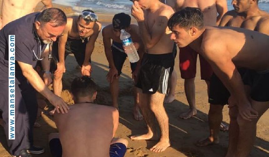 Damlataş’ta Korku Dolu Anlar: Cankurtaran Hayat Kurtardı