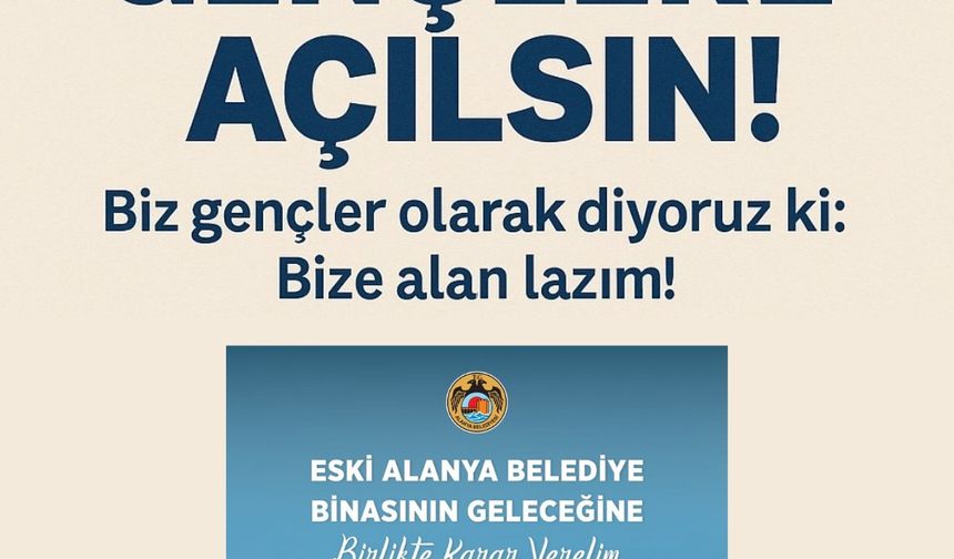 Akdeniz Gençlik Derneği’nden Çağrı: “Eski Belediye Binasının Bir Katı Gençlere Açılsın!”