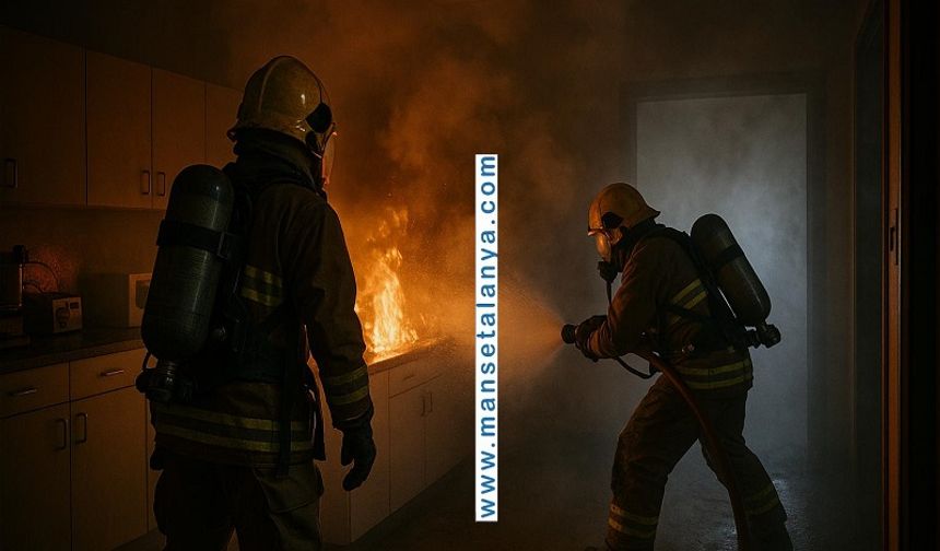 Sondakika- Alanya Diş Hastanesi’nde Laboratuvar Yangını: Panik Anları!