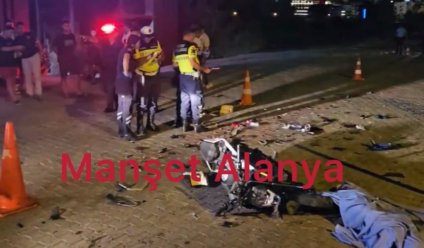 Alanya D-400’de Feci Son: Motosiklet Sürücüsü Hayatını Kaybetti