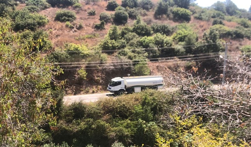 Alanya’da Çiftçi Su ve Elektrik Kriziyle Boğuşuyor. Çiftçiler Tankerle Su Taşıyor