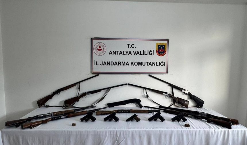 Alanya’da Ruhsatsız Silah Avı: Tabancalar ve Tüfekler Bir Bir Toplandı