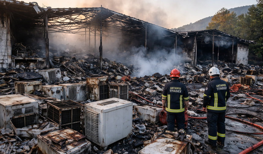 Gece Alevler, Sabah Hasar: Alanya’da Depo Yangınının Bilançosu Ağır