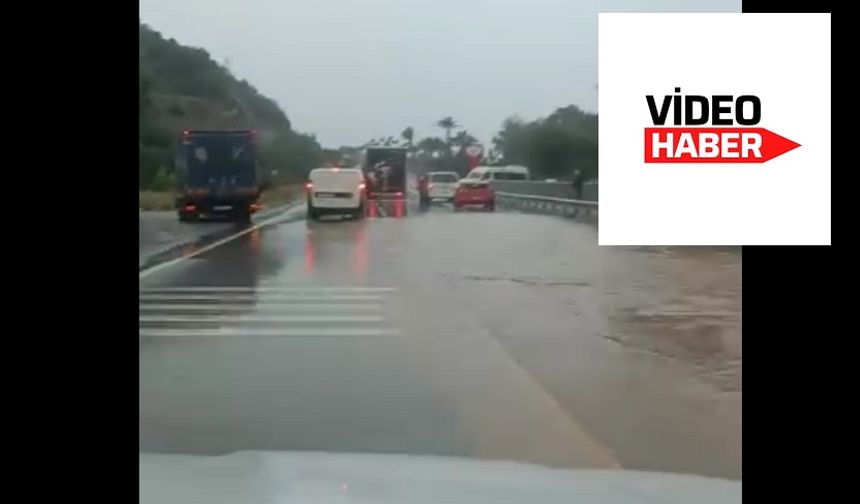 Alanya’nın Batı Girişinde Yağmur Kazaları Beraberinde Getirdi