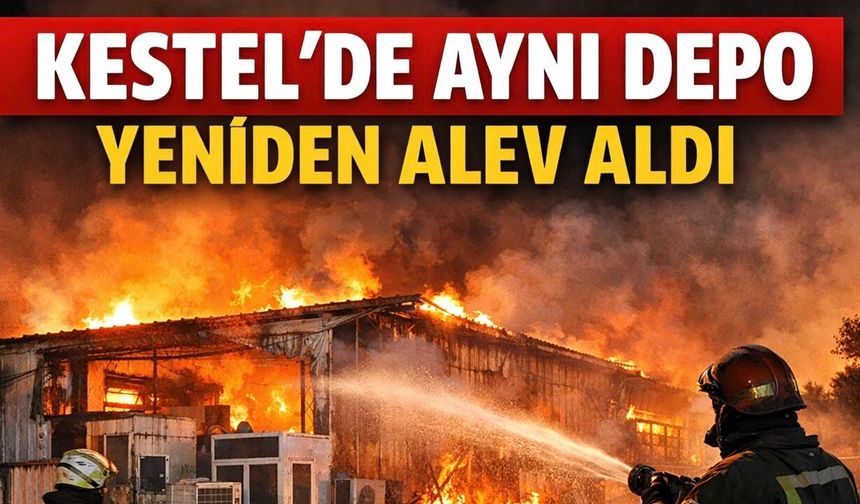Alanya’da Aynı Depoda İkinci Yangın! 5 Ocak’tan Sonra Bir Kez Daha Alevlere Teslim Oldu