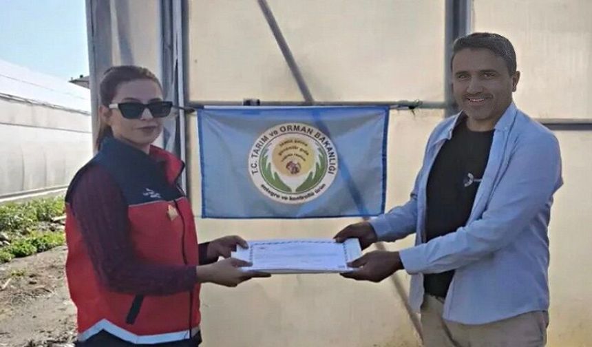 Alanya’da Üreticilere Bakanlık Destekli Sertifika. Üreticilere Teslim Edildi