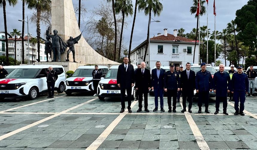 Alanya’da Güvenlik Güçlerine 15 Yeni Araç Takviyesi