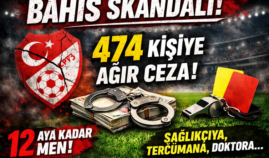 Türk Futbolunda Bahis Soruşturması: 474 Görevliye Ceza