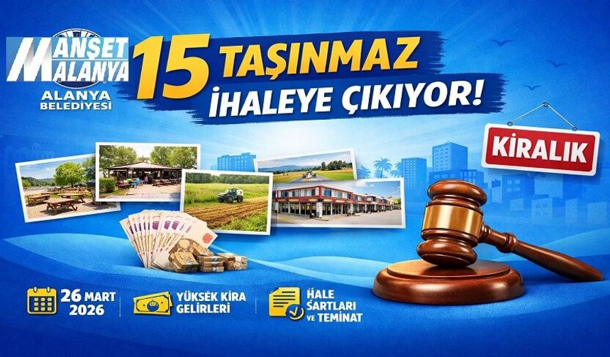 Kafeteryadan Piknik Alanına… Alanya’da Kiralık Fırsatlar Masada!