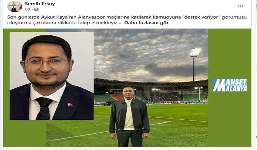 “Tribün Fotoğrafı Tartışması Büyüyor: Ersoy’dan Aykut Kaya’ya Sert Sözler”
