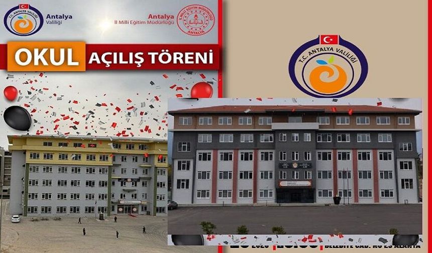 Alanya’da Eğitimde Çifte Açılış: İki Yeni Mesleki Lise Aynı Gün Hizmete Giriyor