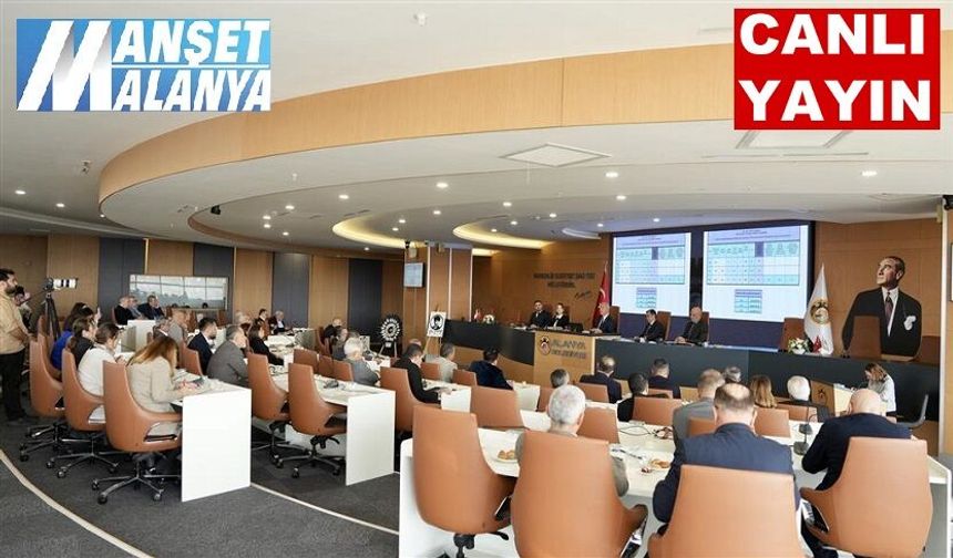 Alanya Belediye meclisi Nisan ayı toplantısı canlı yayın