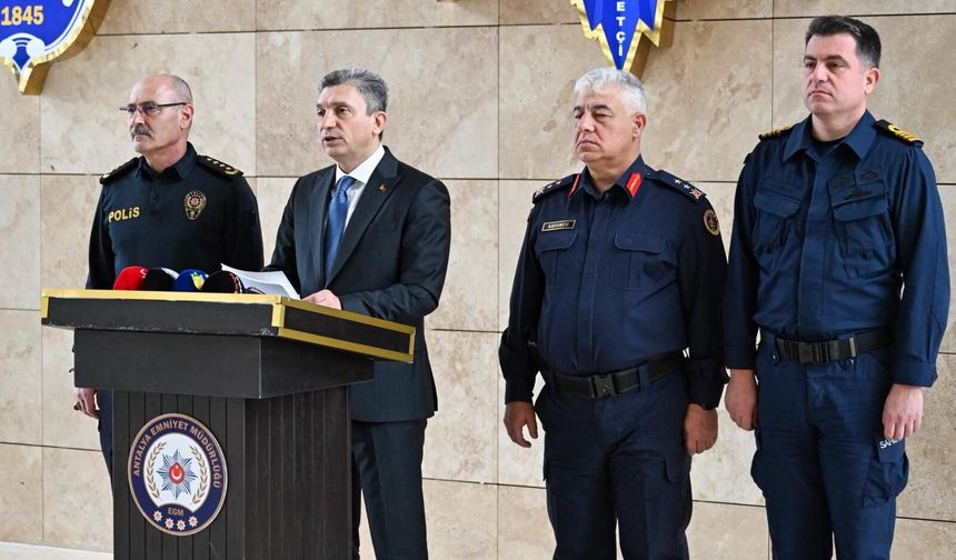 Vali Şahin Mart Tablosunu Açıkladı: Antalya’da Asayişte Dikkat Çeken Rakamlar