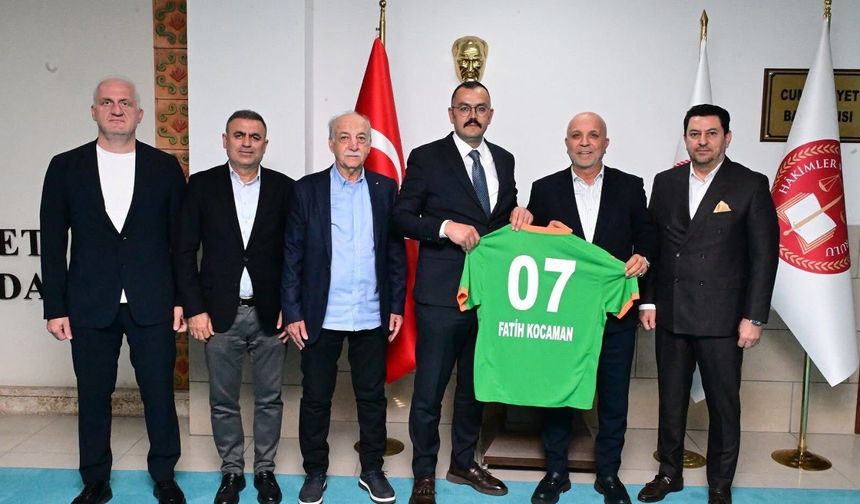 Alanyalı Antalya Cumhuriyet Başsavcısı’na Alanyaspor’dan Ziyaret
