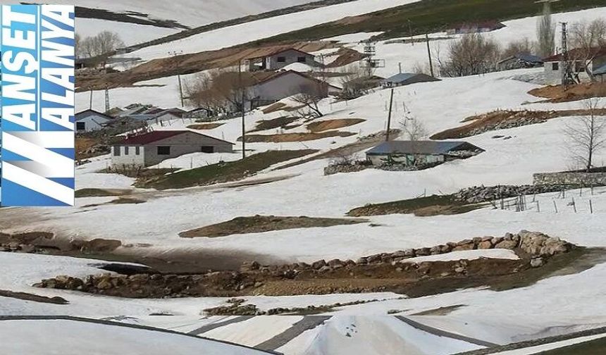 ALANYA’DA MAYIS SÜRPRİZİ: YAYLA BEYAZA BÜRÜNDÜ