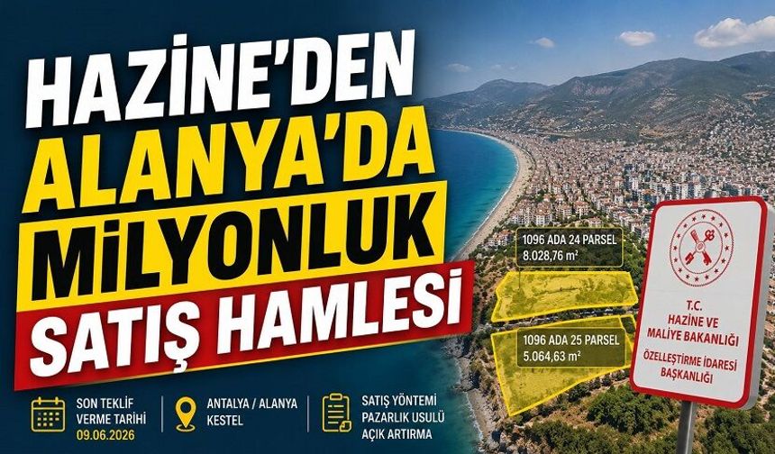 Alanya’da Büyük Fırsat: Hazine Arazileri Satılıyor