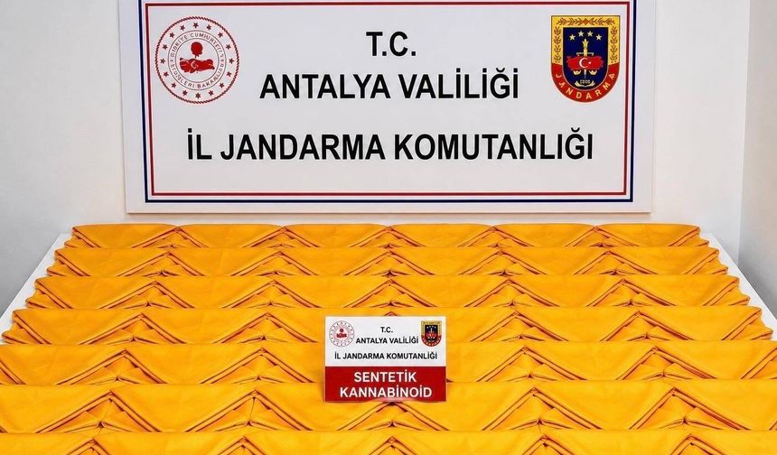 Alanya’da Otel Odasına Jandarma Baskını! Yarım Milyondan Fazla Kullanımlık Uyuşturucu Ele Geçirildi