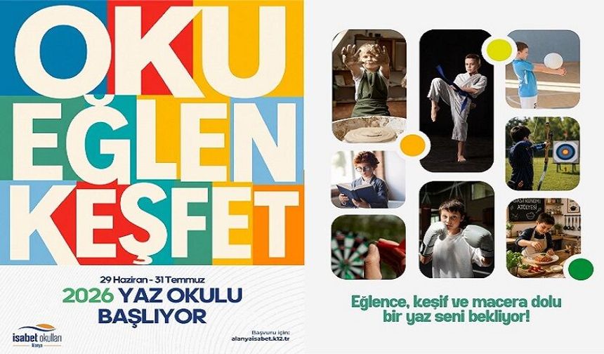 İsabet Okulları Alanya’da Yaz Okulu Heyecanı Başlıyor