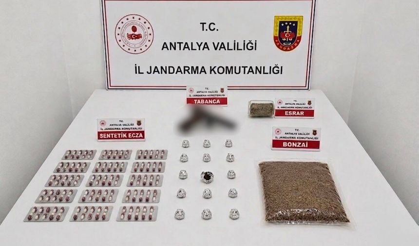 Jandarma Baskınında Uyuşturucu, Hap ve Silah Bulundu