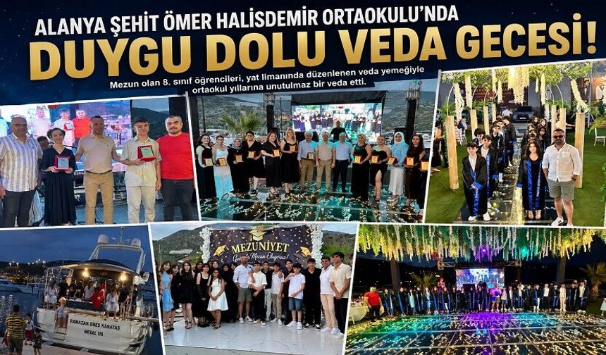Alanya'da Türkiye LGS Birincilerinin Okulunda Coşkulu Veda