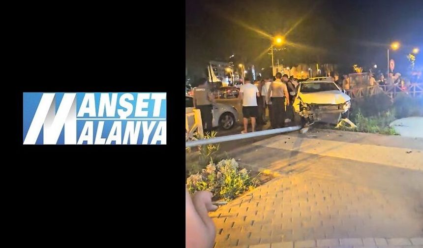 Alanya’da Facianın Eşiğinden Dönüldü! Otomobil Çocuk Parkına Daldı