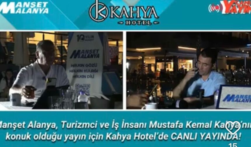 Manşet Alanya Canlı Yayınında Mustafa Kemal Kahya Gündemi Belirledi