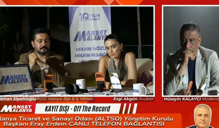 ALTSO Başkanı     Eray Erdem Sürprizi! Off The Record’da Dikkat Çeken Açıklamalar
