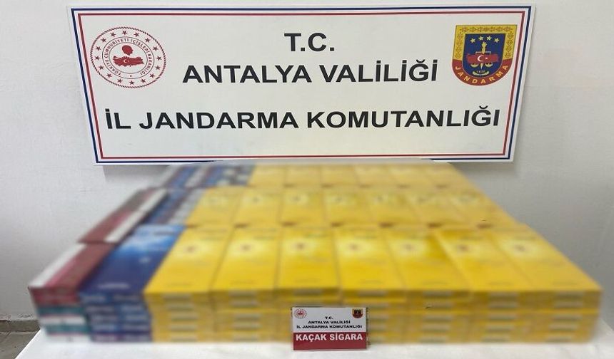 Gazipaşa'da Jandarmadan Kaçak Sigara Operasyonu
