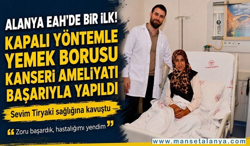 Alanya'da KANseri kapalı yoldan uğurladılar!