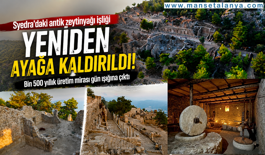 Alanya'da 1.500 Yıllık Fabrika Yeniden Mesaiye Başladı!