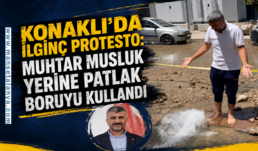 Su Kesilince Muhtar Çareyi Patlayan Boruda Buldu