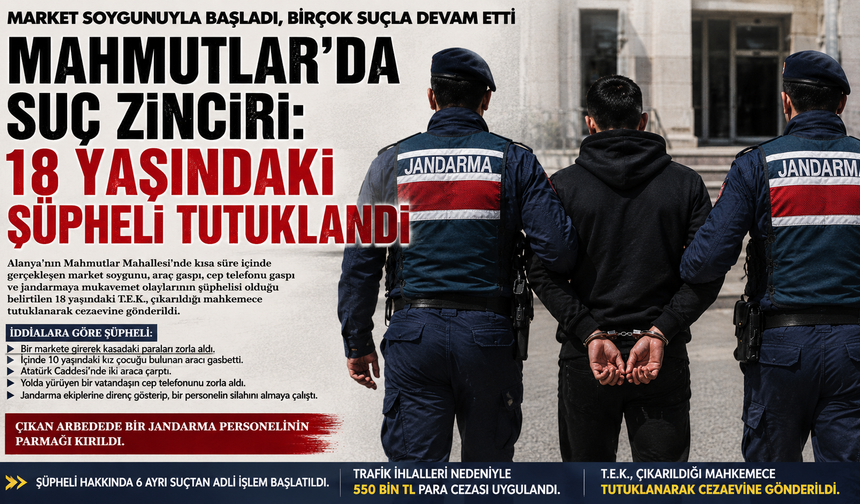 İçinde Çocuk Bulunan Aracı Gasbettiği İddia Edilen Şüpheli Tutuklandı