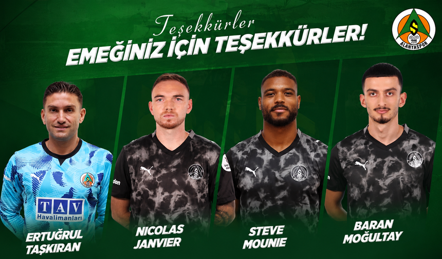 Alanyaspor’da 4 İsimle Veda!