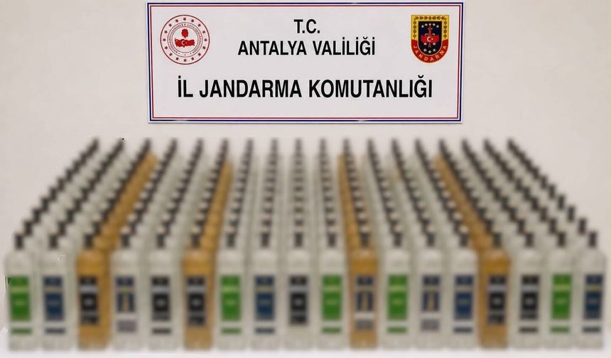 Alanya ve Manavgat’ta Kaçak Alkol Operasyonu