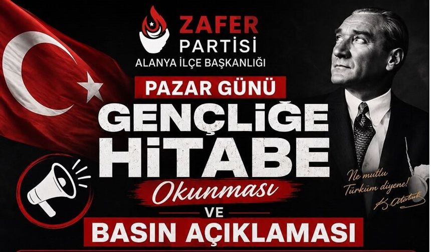 Alanya’da Çerçeve Yasa Protestosu: Zafer Partisi’nden Meydan Çağrısı