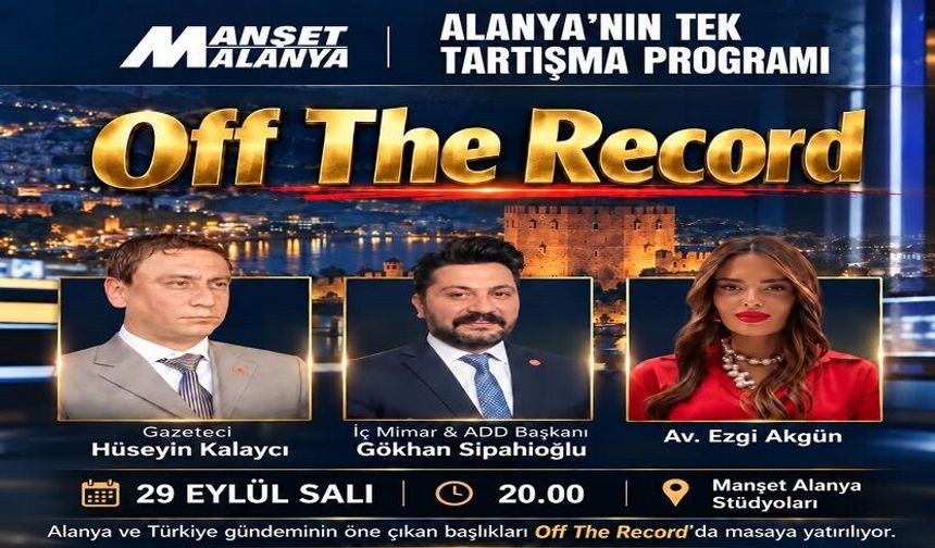 ALTSO’DAN FON OPERASYONUNA, SİYASETTEN SOKAK ÇETELERİNE… GÜNDEM OFF THE RECORD’DA!