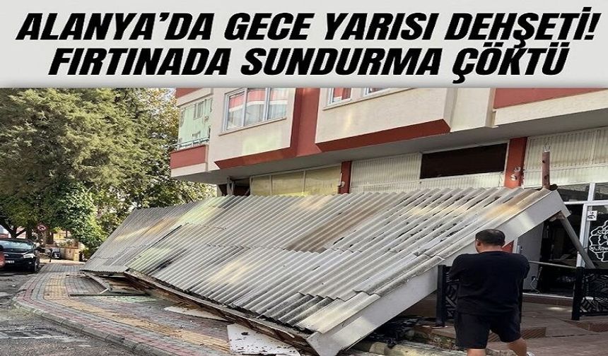 Alanya’da Gece Yarısı Yağmur ve Fırtına Alarmı