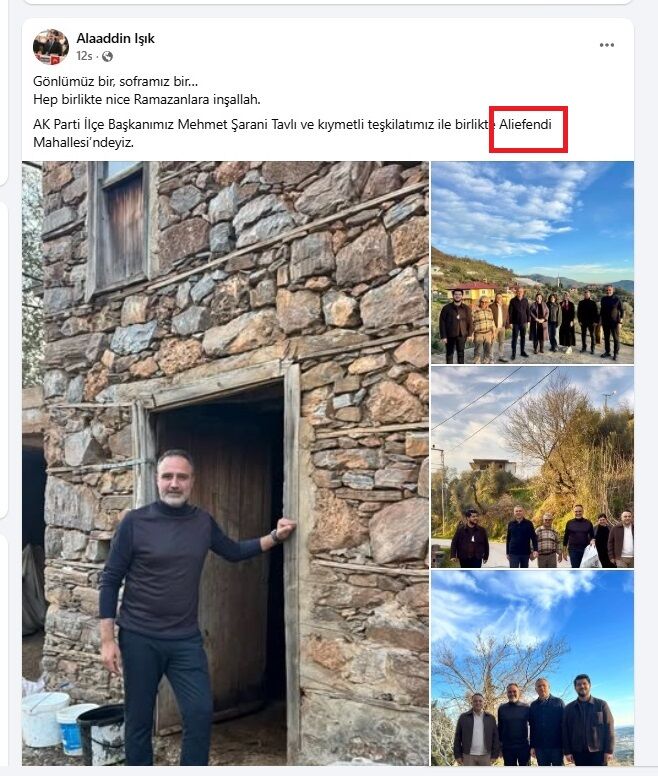 Alaaddin Işık Ali Efendi Köyü