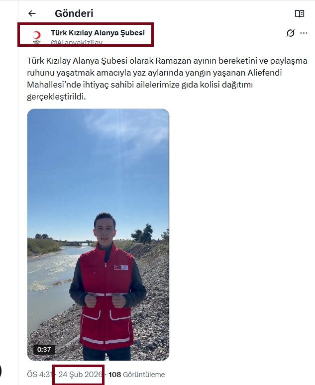 Kızılay Paylaşım Ali Efendi