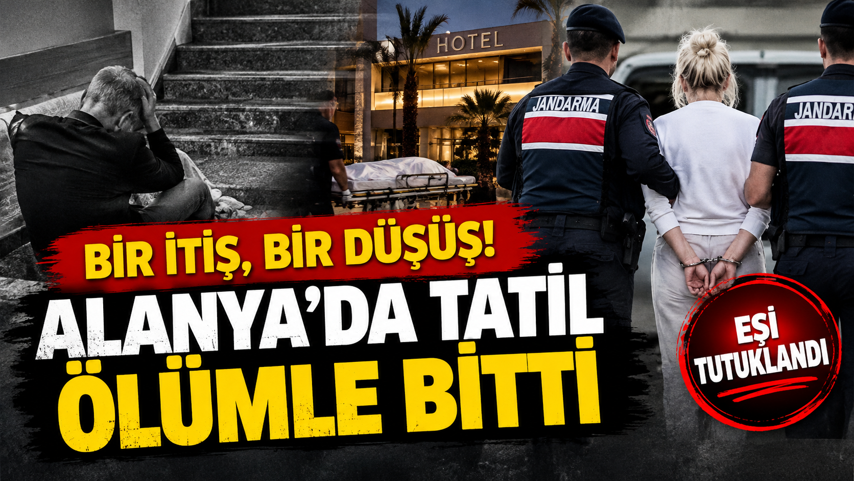 BİR İTİŞ, BİR DÜŞÜŞ! ALANYA’DA TATİL ÖLÜMLE BİTTİ
