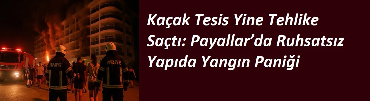 Kaçak Tesis Yine Tehlike Saçtı: Payallar’da Ruhsatsız Yapıda Yangın Paniği