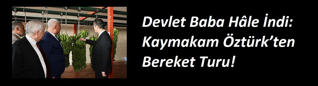 Devlet Baba Hâle İndi: Kaymakam Öztürk’ten Bereket Turu!