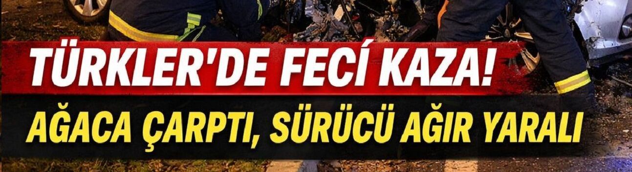 Alanya’da Feci Kaza! Araç Parçalandı, Sürücü Ağır Yaralı