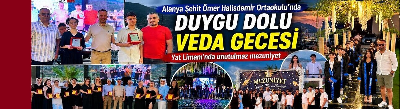 Alanya'da Türkiye LGS Birincilerinin Okulunda Coşkulu Veda