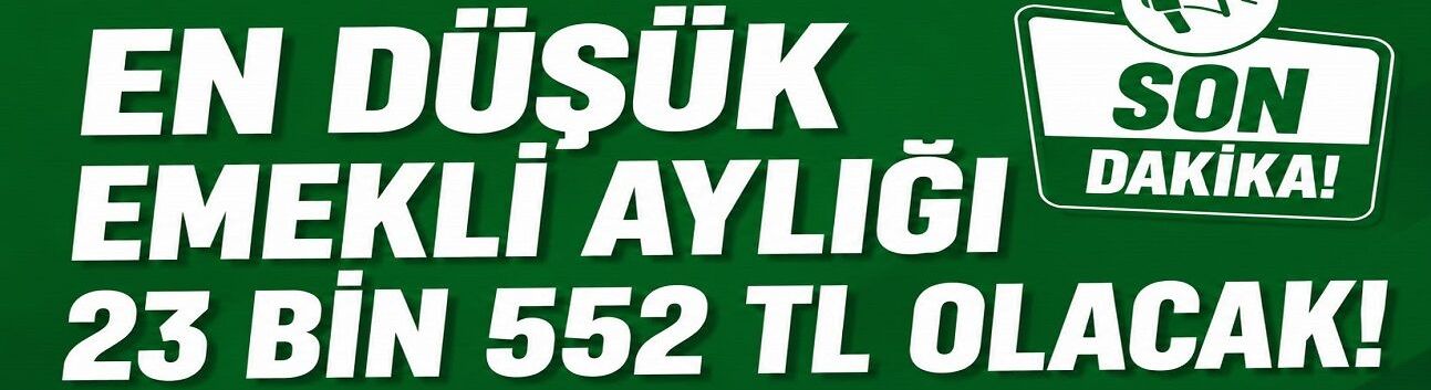 En Düşük Emekli Aylığı İçin Kritik Adım: Komisyon Kabul Etti