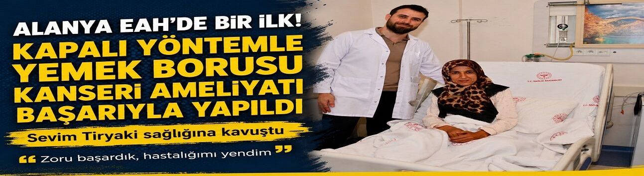 Alanya'da KANseri kapalı yoldan uğurladılar!