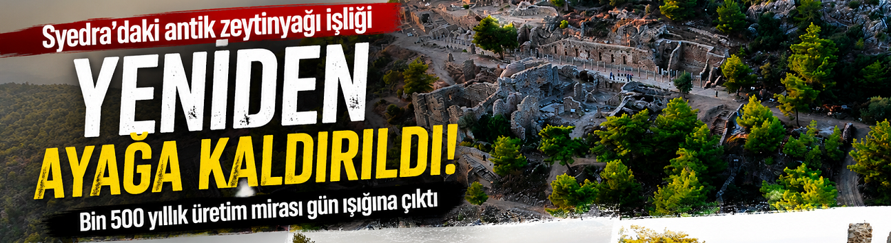 Alanya'da 1.500 Yıllık Fabrika Yeniden Mesaiye Başladı!